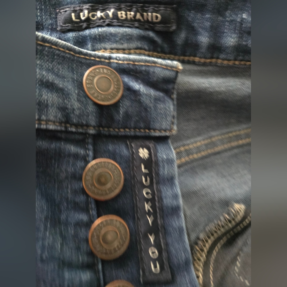 Lucky Brand Dark Wash Skinny Jeans Size 0 - Picture 10 of 12